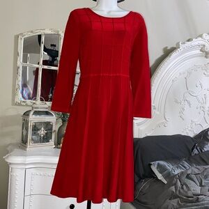 Jessica Howard Red Knitwear Dress